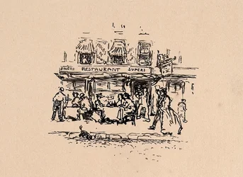 Wo wir 1896 im Quartier Latin, Paris, speisten