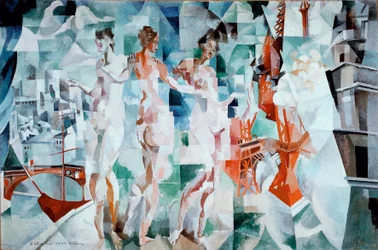 Die Stadt Paris, Gemälde von Robert Delaunay (1885-1941)