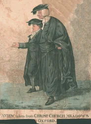 Eine Ansicht von den Christ Church Meadows, Oxford, 1807