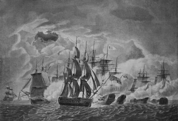 Kapitän Trollopes berühmte Aktion, ca. 1800