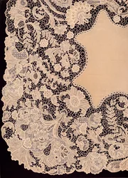 Spitzenhandtuch irischer Herstellung, 1863