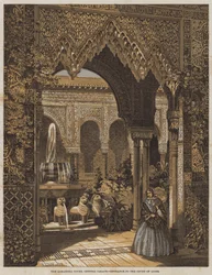 Der Alhambra-Hof, Crystal Palace, Eingang zum Löwenhof