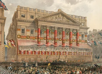 Das Mansion House, 7. März 1863 (Gravur)