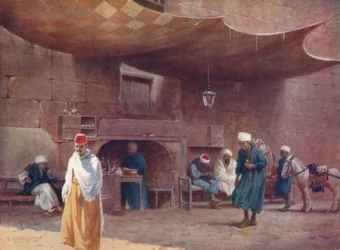 Ein arabisches Café, Kairo, um 1880, 1904
