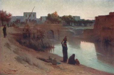 Abend in Fakus, ca. 1880, 1904
