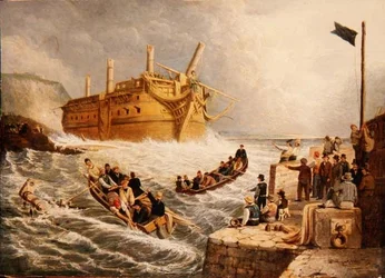 Schiffswrack unterhalb von Whitby