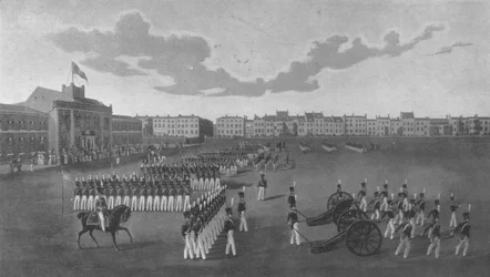 Überprüfung der Ehrenartillerie-Kompanie, 1829 1909