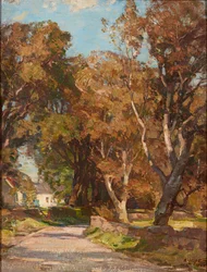 Straßenrand in der Nähe von Colvend Manse, Dalbeattie