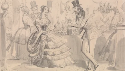 Öffentliche Erfrischung in der High Society