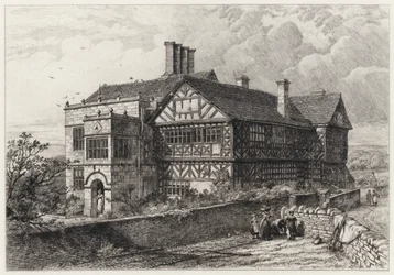 Halle im Wald (Radierung)