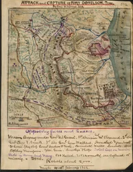 Angriff und Eroberung von Fort Donelson, Tenn. durch General U.S. Grant