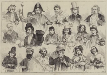 Herr W. S. Woodins außergewöhnliche Verwandlungen, die sein großes Frühlingslied illustrieren