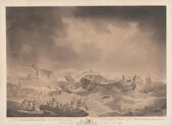 Die bedrängte Lage der Dutton East Indiaman