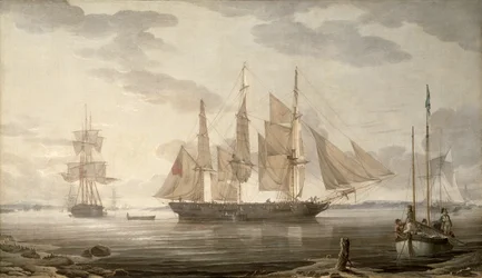 Schiffe im Hafen, 1805