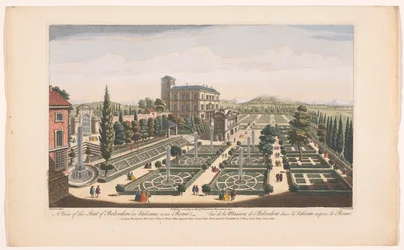 Ansicht der Giardini Vaticani in Vatikanstadt (Serientitel)