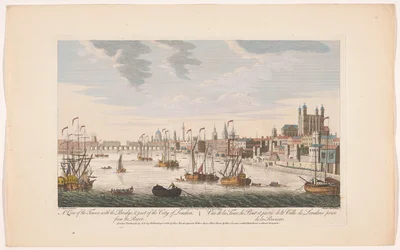 Blick auf die Stadt London von der Themse aus