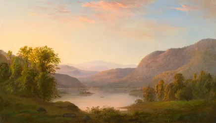 Ein Blick in die Laurentinischen Berge, nahe Québec