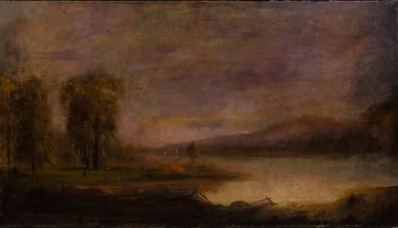 Landschaft mit See, 1864