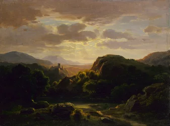 Erinnerungen an eine Szene in der Nähe von Auerbach, ca. 1856