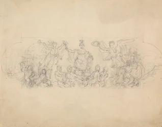 Allegorische Skizze des Sieges