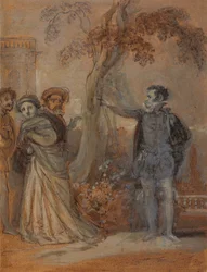 Malvolio beschimpft Maria, Fabian und Sir Toby