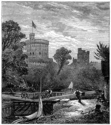 Altes Windsor-Schloss, 1880