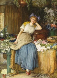 Das elsässische Blumenmädchen, 1900