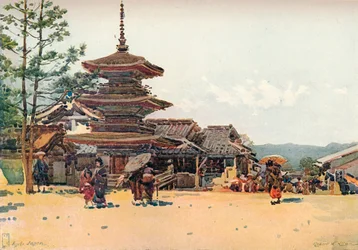 Yasaka-Pagode, Kyoto, Japan, ca. 1909