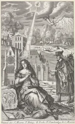 Britannia weint um den Zustand des Landes, 1682