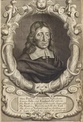 Porträt von John Milton 1608-1674. Frontispiz aus Paradise Lost, 1688