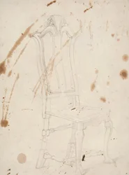 Studie eines Barockstuhls