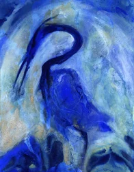 Eleganter Blauer Reiher