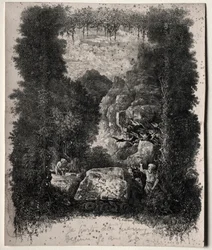 Erstes Frontispiz für Fabeln und Märchen von Thierry-Faletans, 1868