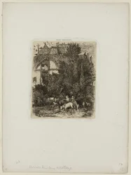 Das Haus mit der gebogenen Fassade, aus Revue Fantaisiste