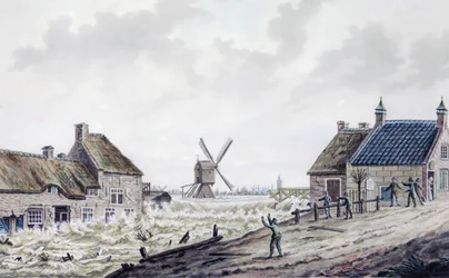 Überschwemmung nach Deichbruch