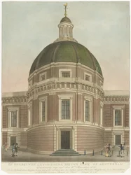 Herbouwde Nieuwe Lutherse kerk te Amsterdam