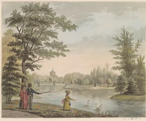 Garten bei Huis ten Bosch, ca. 1825