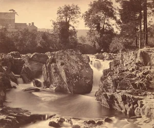 Wasserfälle des Llugwy, bei Pont-y-Pair, 1857
