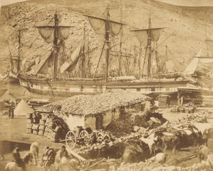 Der Hafen von Balaklawa, der Viehpier