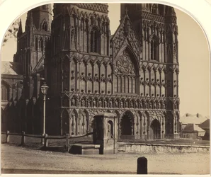 Kathedrale von Lichfield von Nordwesten, 1858
