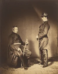 Generalleutnant Sir J. Burgoyne, G.C.B., und Leutnant Stopford, A.D.C.
