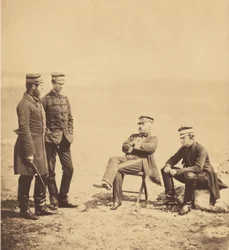 Generalleutnant Barnard und sein Stab