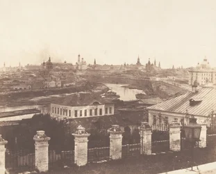 Moskau, der Kreml in der Ferne