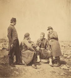 Zuaven und Soldaten der Linientruppen