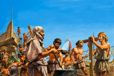 Bau der athenischen Marine