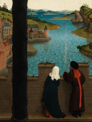 (Detail) von Lukas, der das Porträt der Jungfrau zeichnet