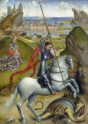 St. Georg und der Drache, ca. 1432-1435
