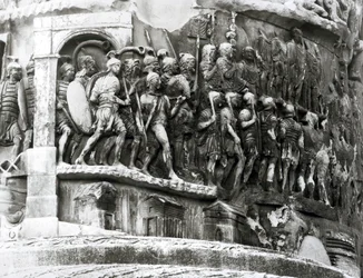 Detail von der Säule des Marcus Aurelius (Colonna Antonina), 180-196 n. Chr.