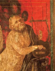 Einweihungsriten des Dionysos-Kults, Fresko aus der Villa Dei Mysteri