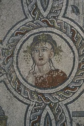 Mosaik der vier Jahreszeiten, Haus des Dionysos (Detail)
